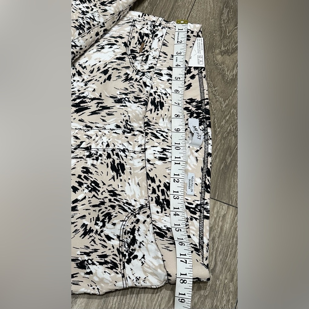 โจ (NWT) Nine West Heidi Skimmer Pants โ Beige & Black, Size 16โจ - Picture 8 of 11